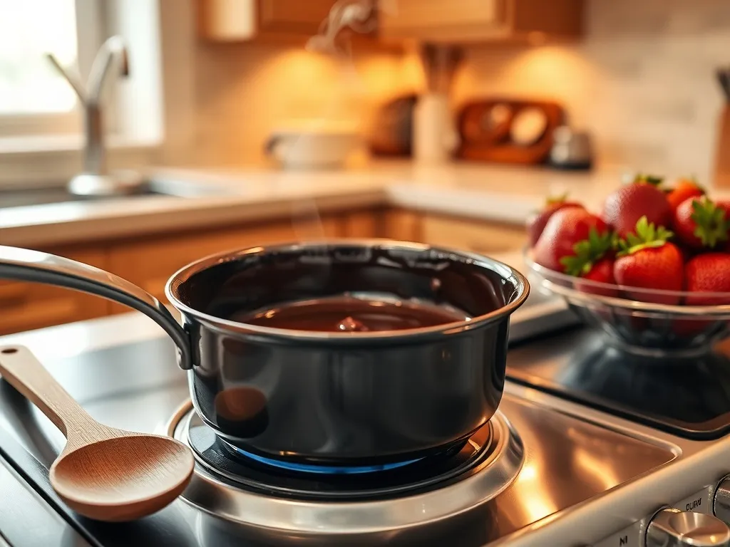 Jak rozpuścić czekoladę żeby polać ciasto?