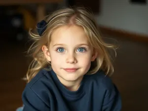 Ciepła bluza z misiem dla dziewczynki